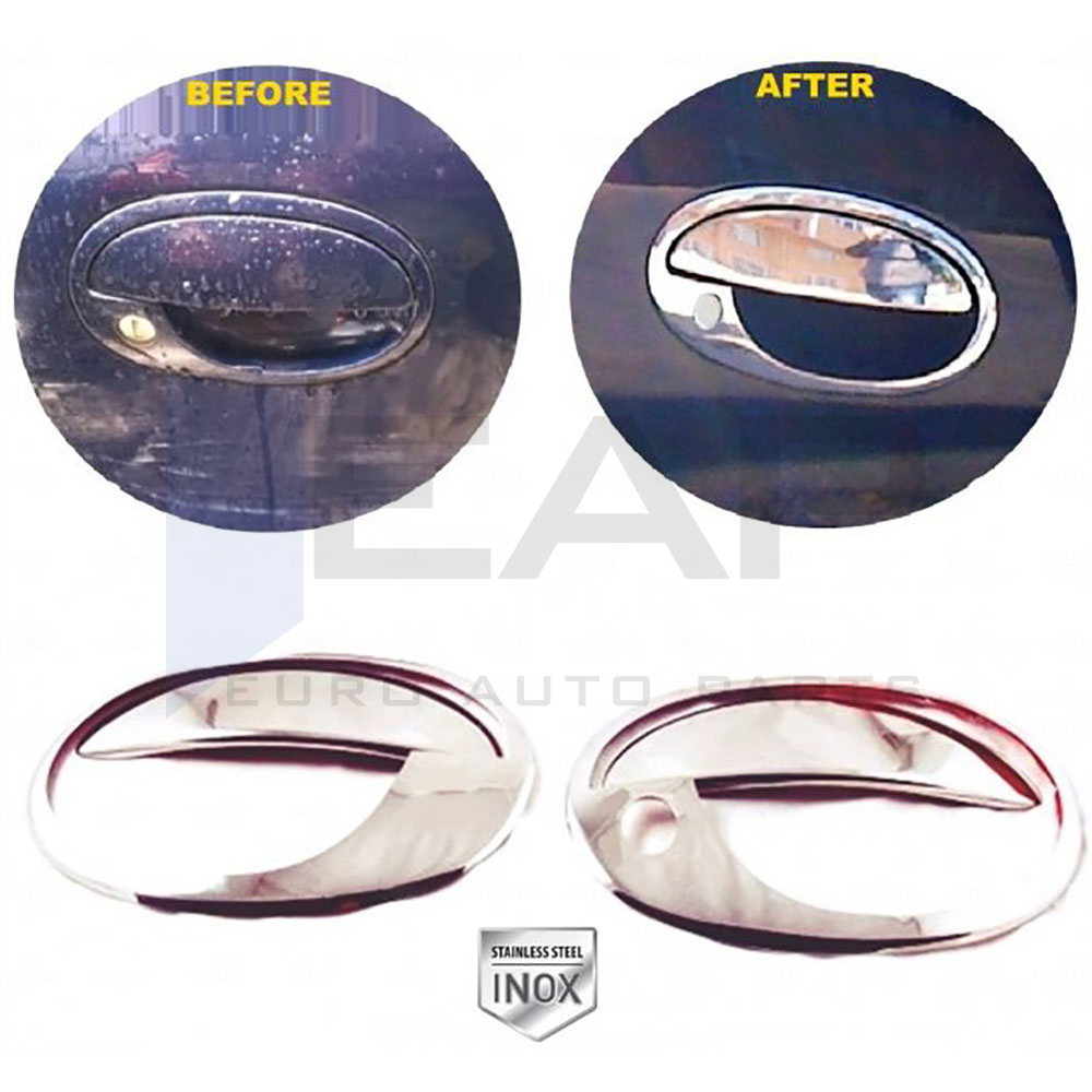 Door Handle Cover Frame (RHD) - 2 Doors - Stainless Steel