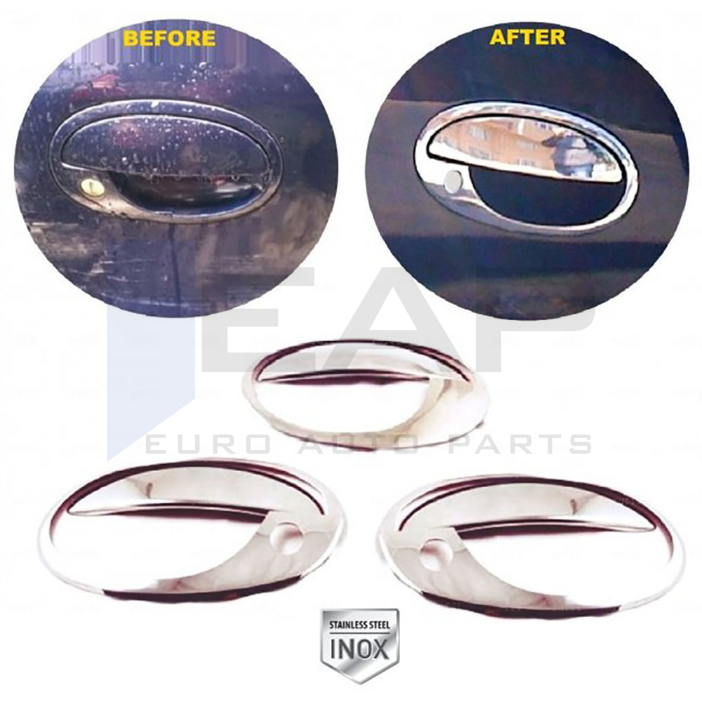 Door Handle Cover Frame (RHD) - 3 Doors - Stainless Steel