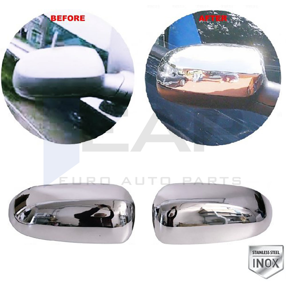 Mirror Cover - 2 Pcs - Stainless Steel