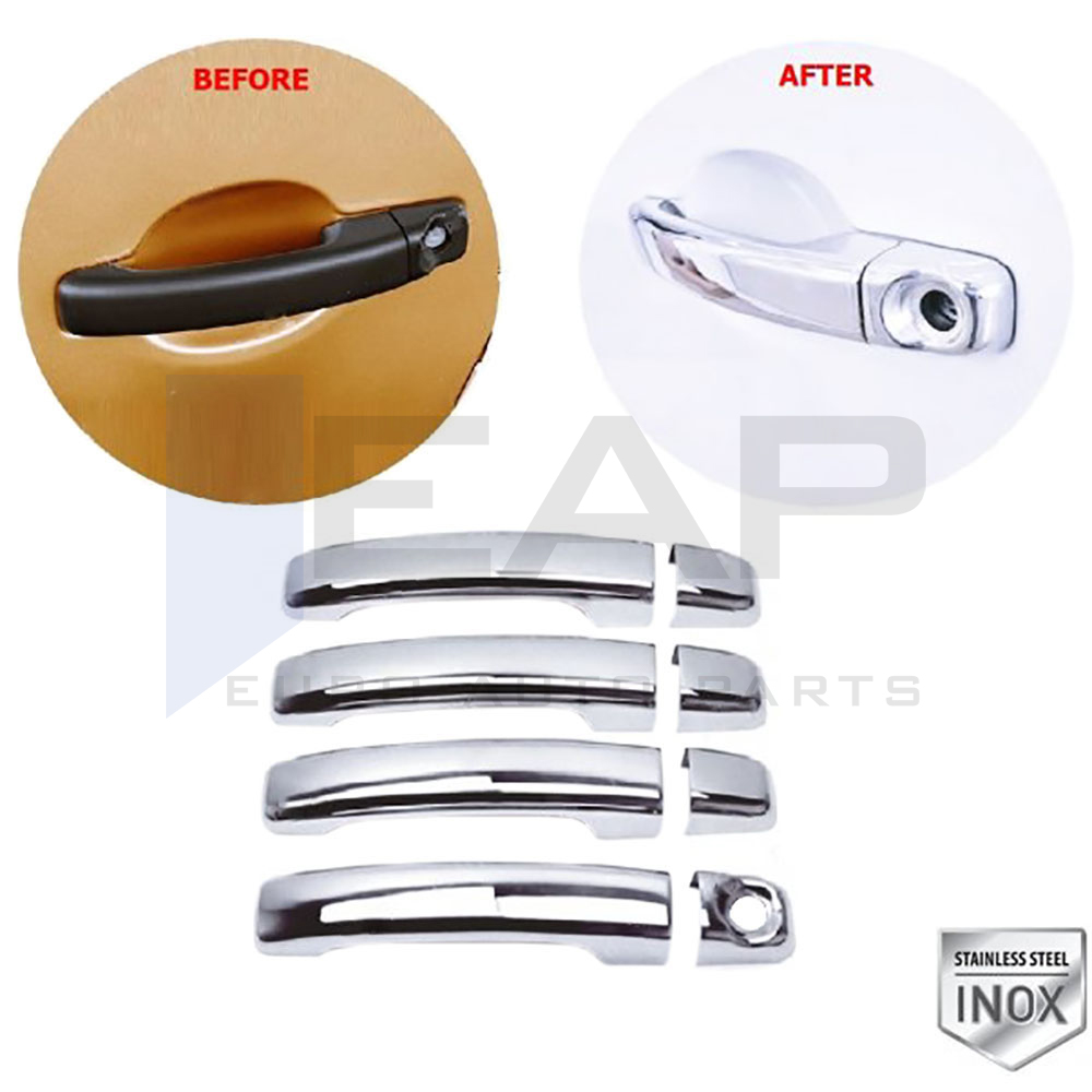 Door Handle Cover - 4 Doors - Stainless Steel