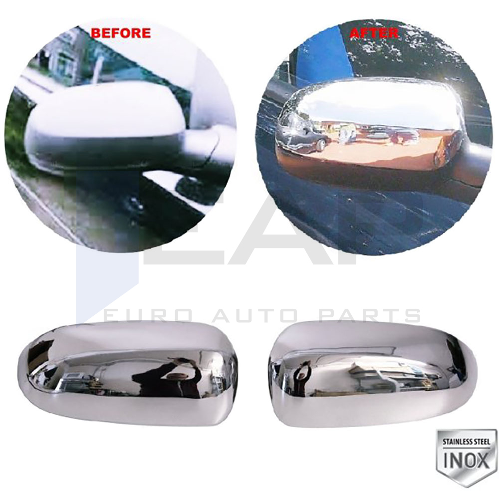 Mirror Cover - 2 Pcs - Stainless Steel
