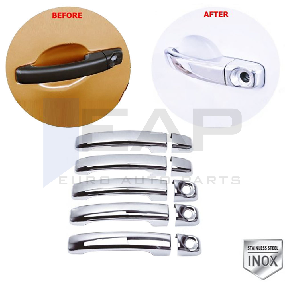 Door Handle Cover (Three Holes) - 5 Doors - Stainless Steel