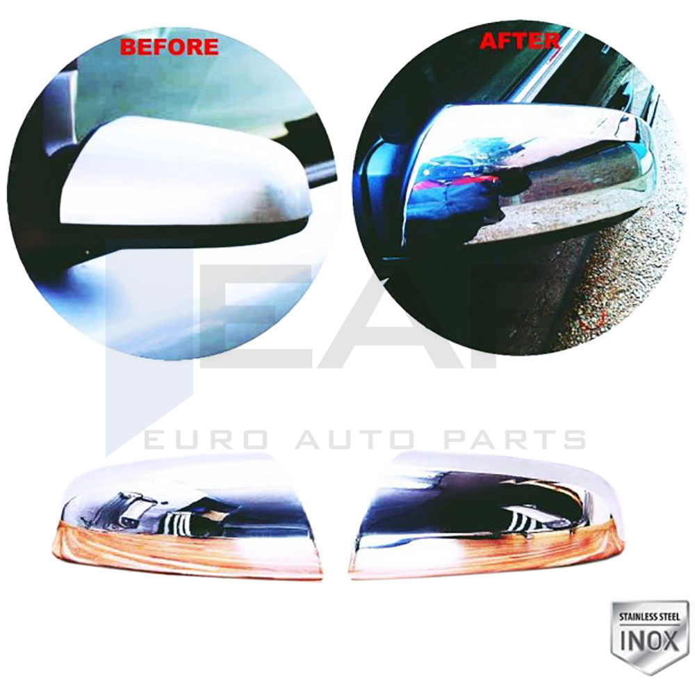 Mirror Cover - 2 Pcs - Stainless Steel