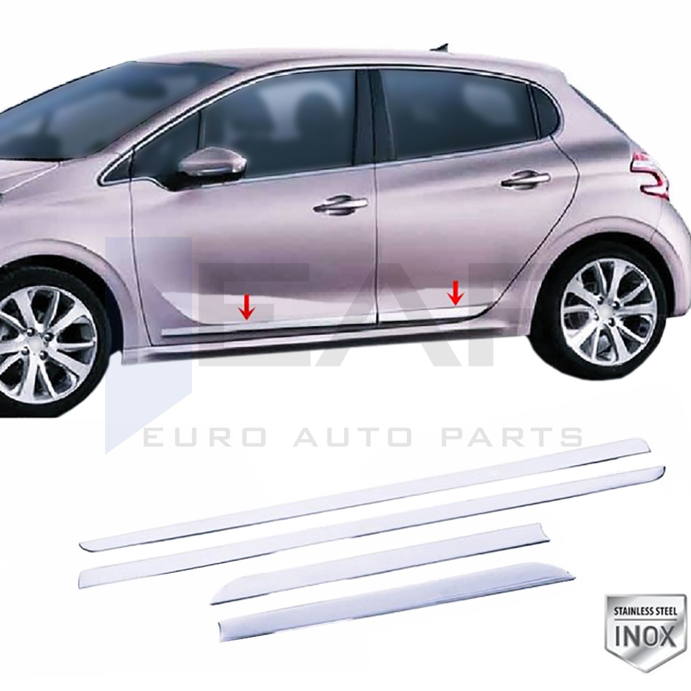 Side Door Trim - 4 Pcs - Stainless Steel