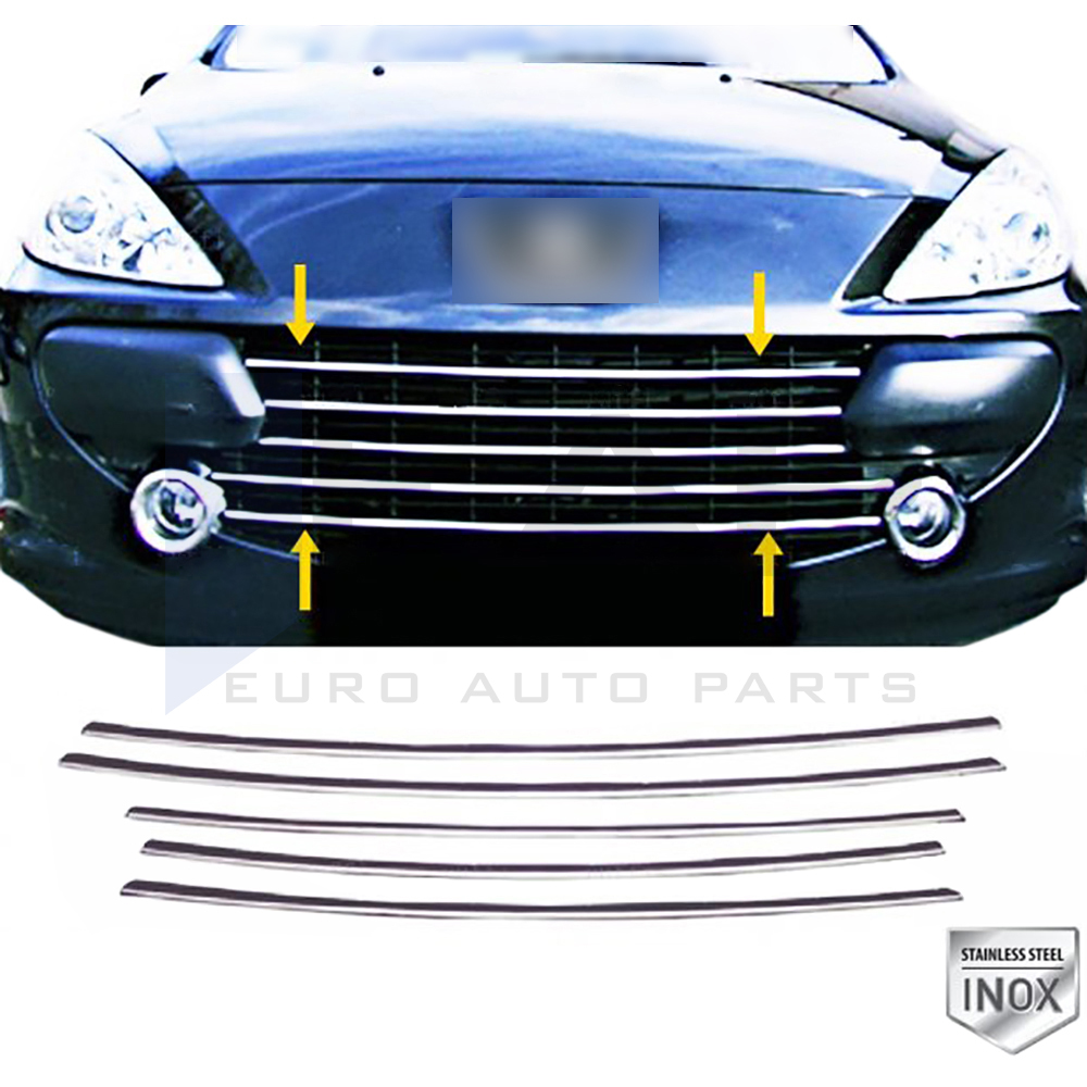 Front Grille - 5 Pcs - Stainless Steel