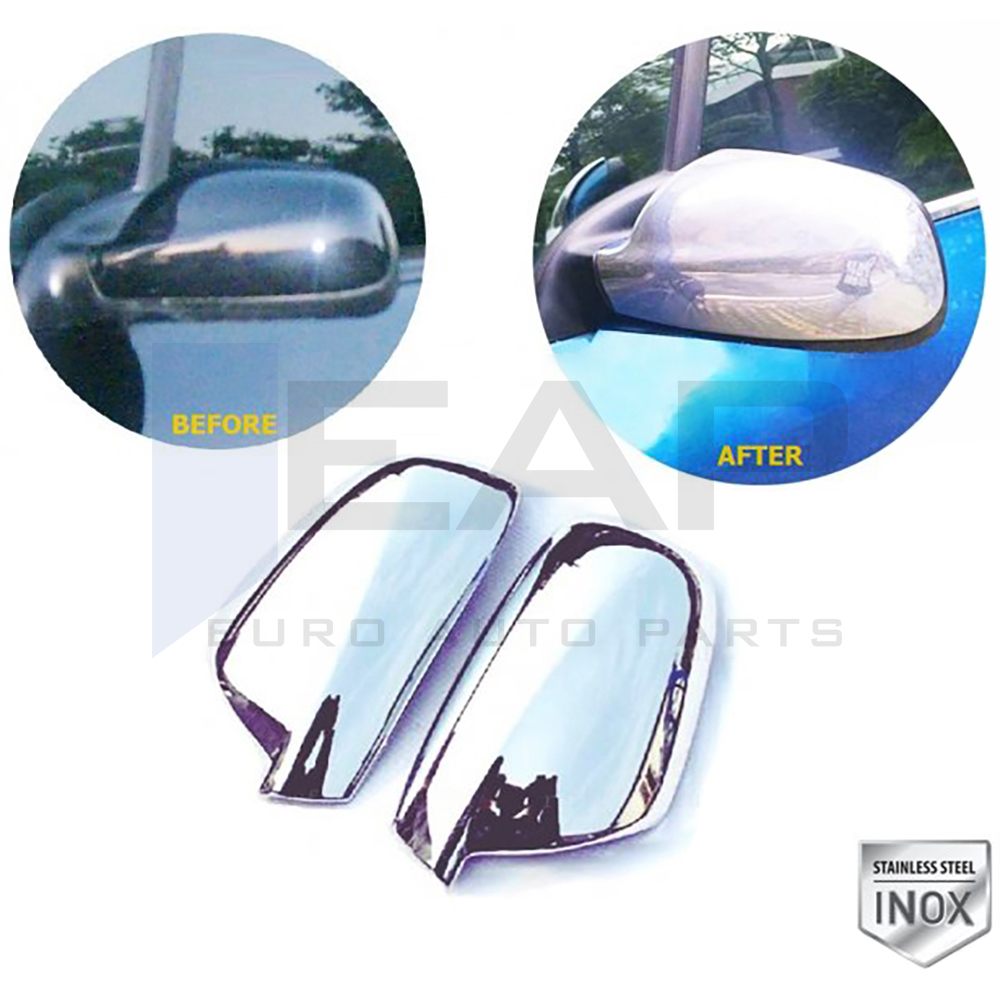 Mirror Cover 2 Pcs - Stainless Steel