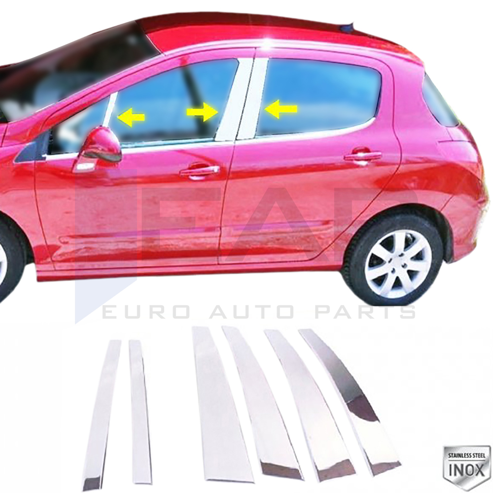 Door Post Set - 6 Pcs - Stainless Steel