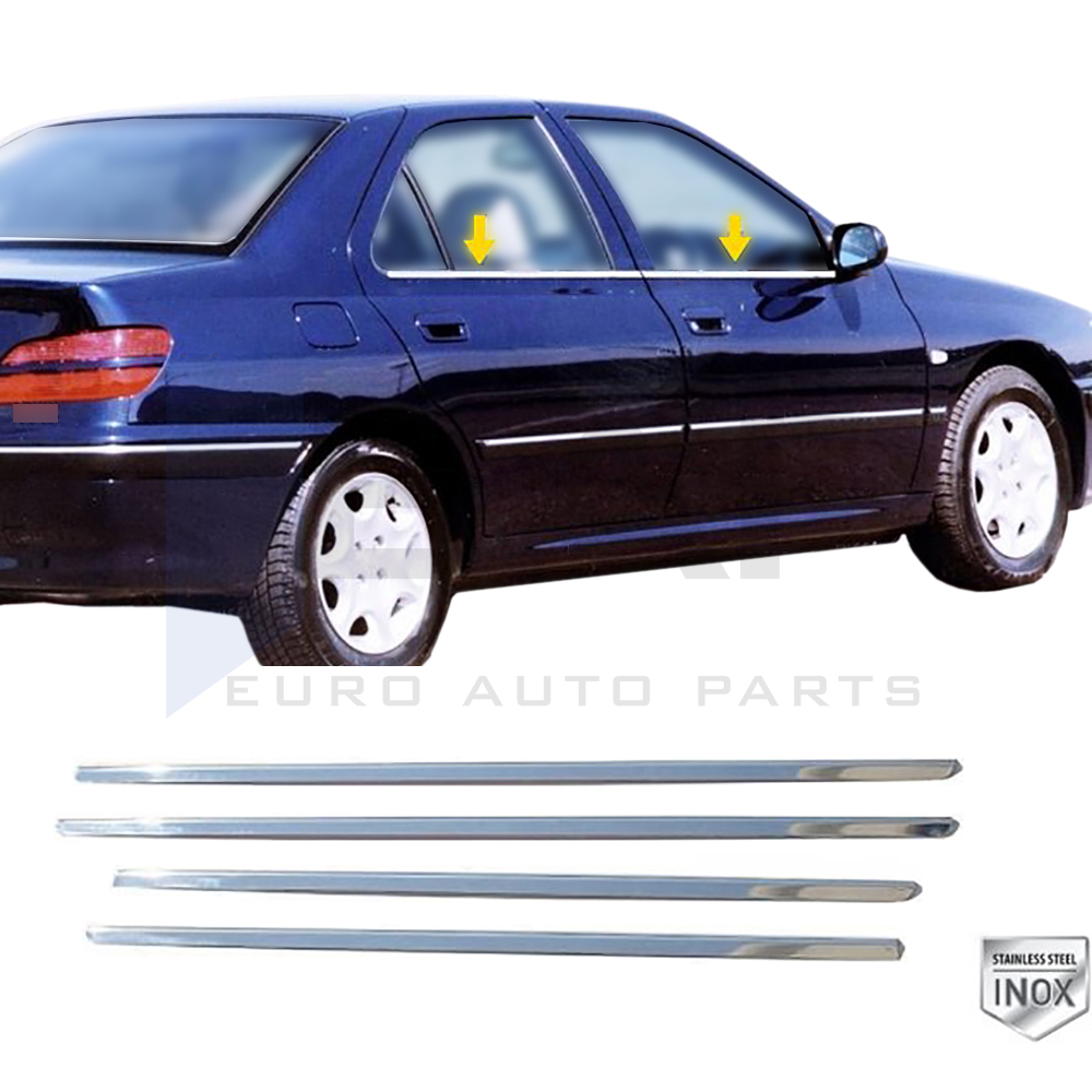 Window Frame Garnish - 4 Pcs - Stainless Steel