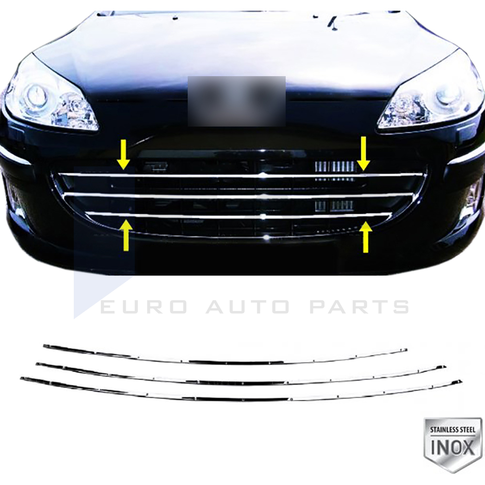 Front Grille - 3 Pcs - Stainless Steel