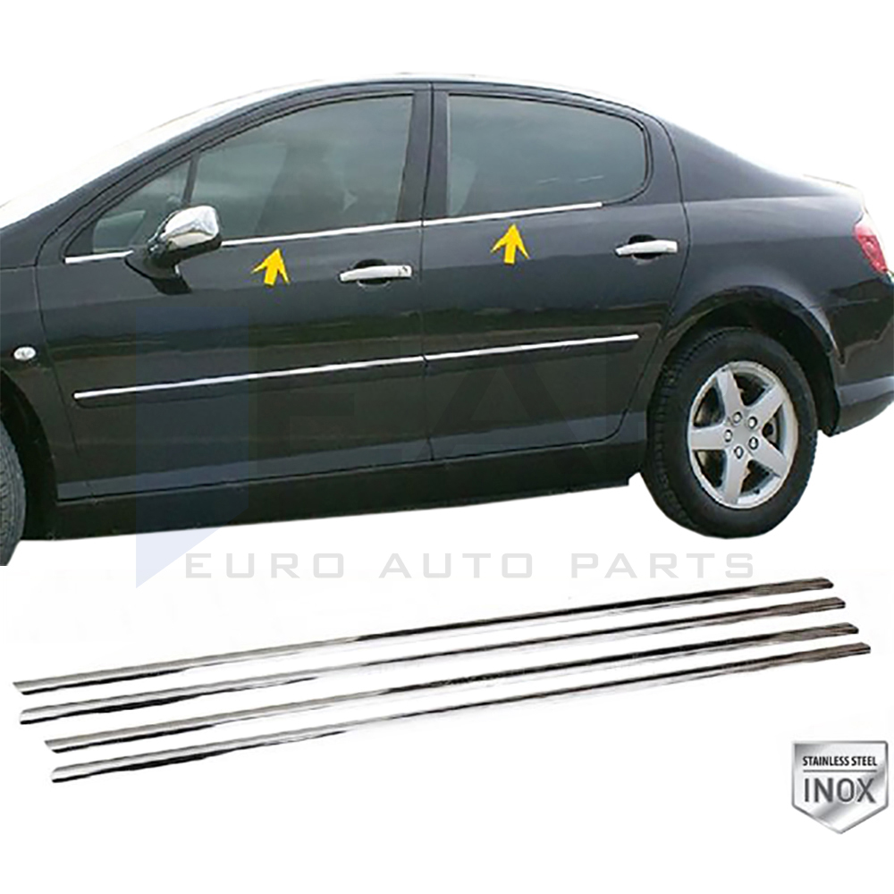 Window Frame Garnish - 4 Pcs - Stainless Steel