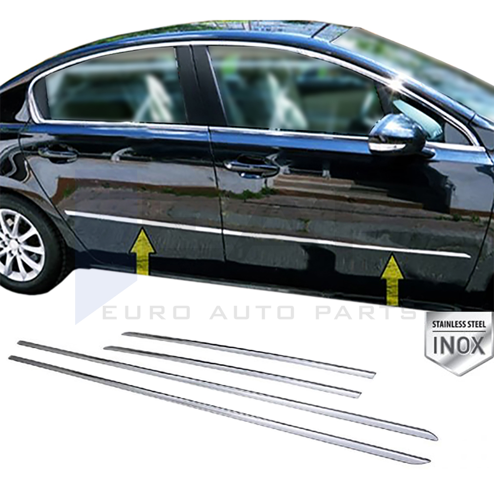 Side Door Trim - 4 Pcs - Stainless Steel