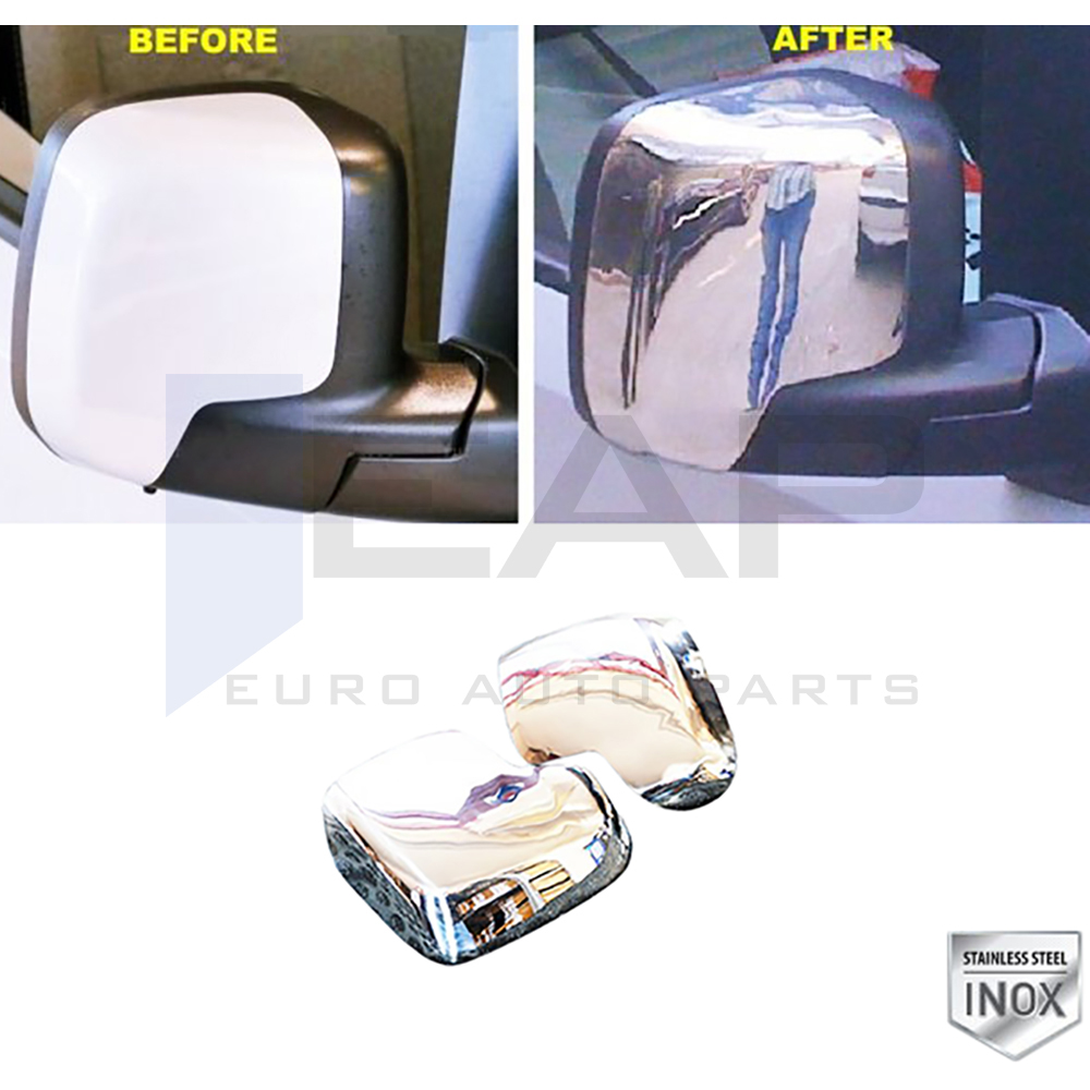 Mirror Cover 2 Pcs - Stainless Steel
