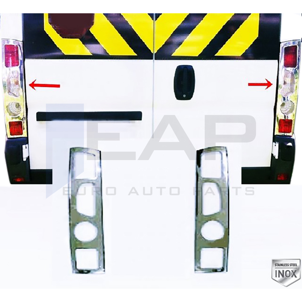 Tail Light Frame - 2 Pcs - Stainless Steel