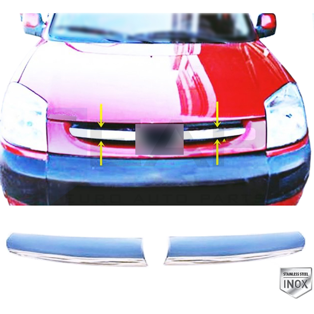 Front Grille - 2 Pcs - Stainless Steel