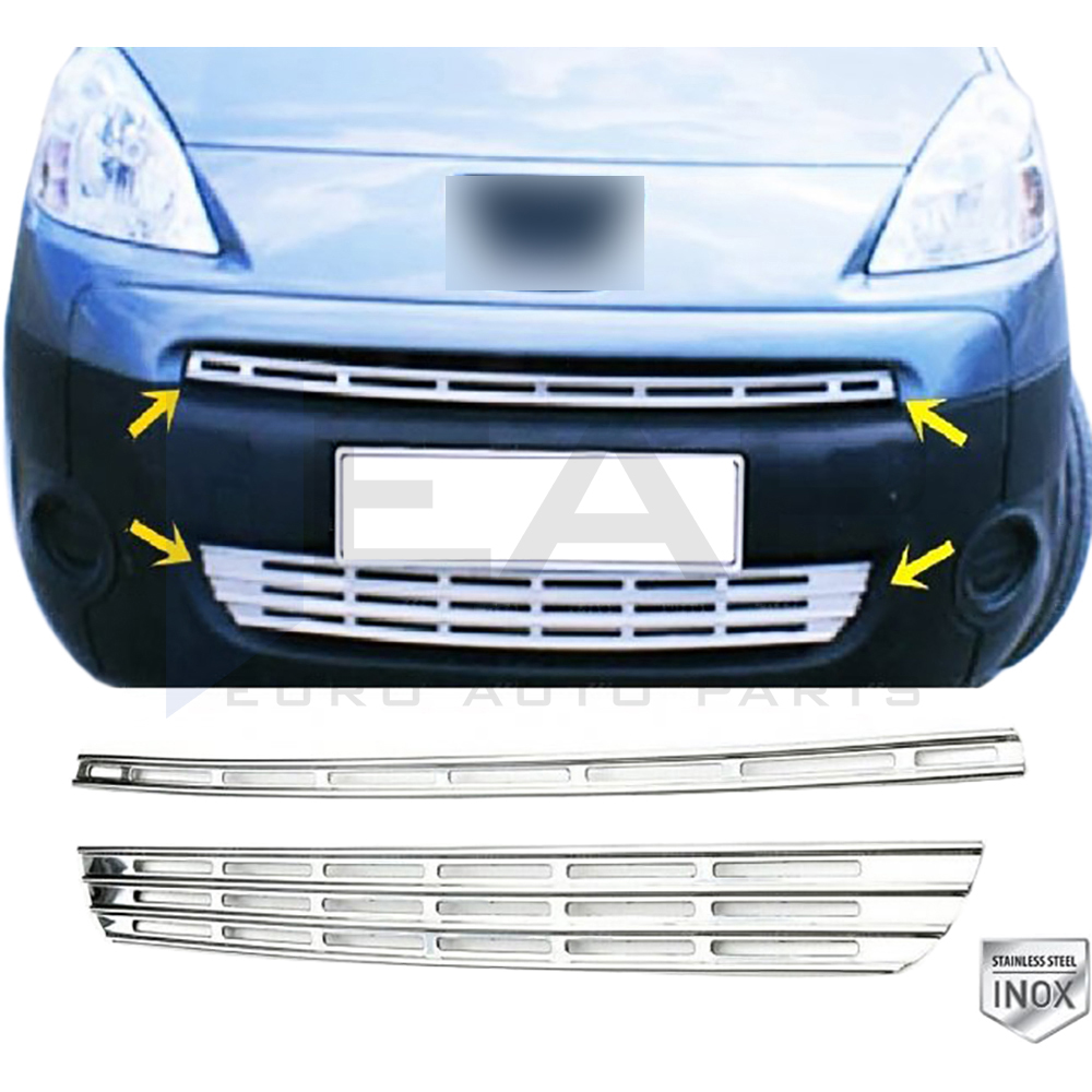 Front Grille - 2 Pcs - Stainless Steel