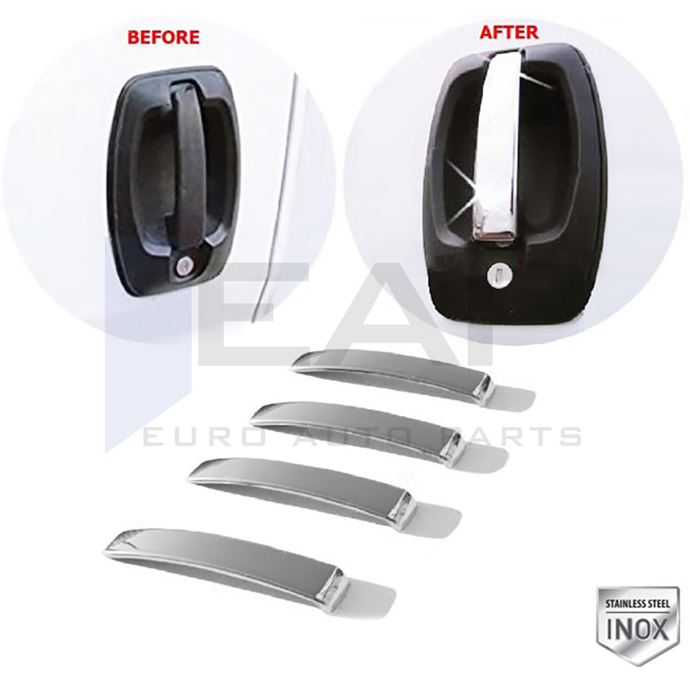 Door Handle Cover - 4 Doors - Stainless Steel