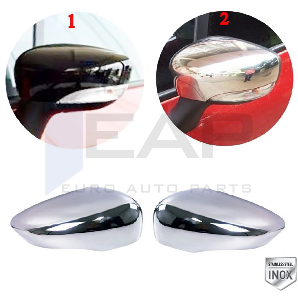 Mirror Cover 2 Pcs - Stainless Steel