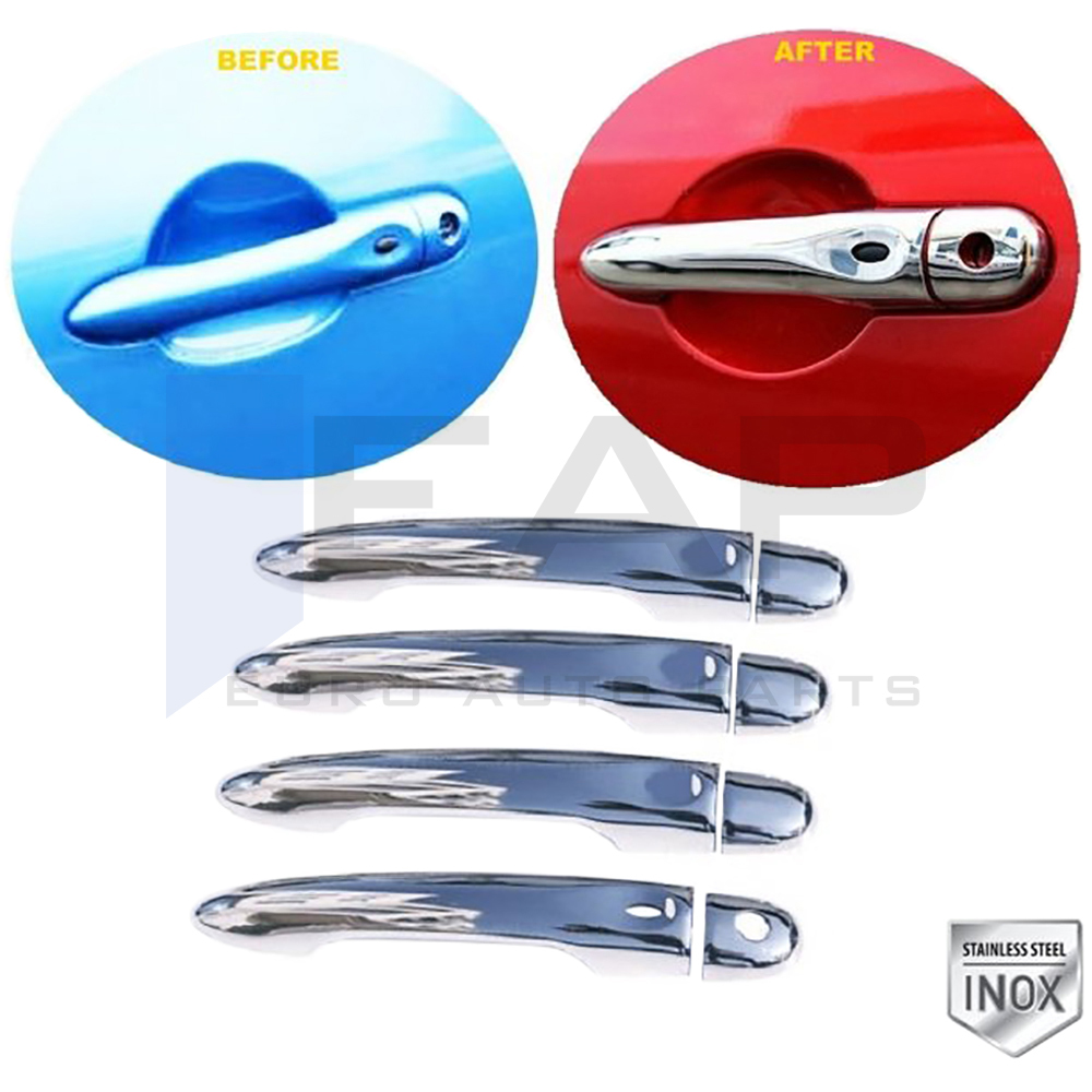 Door Handle Cover (1 Sensor-1 Hole) - 4 Doors - Stainless Steel 