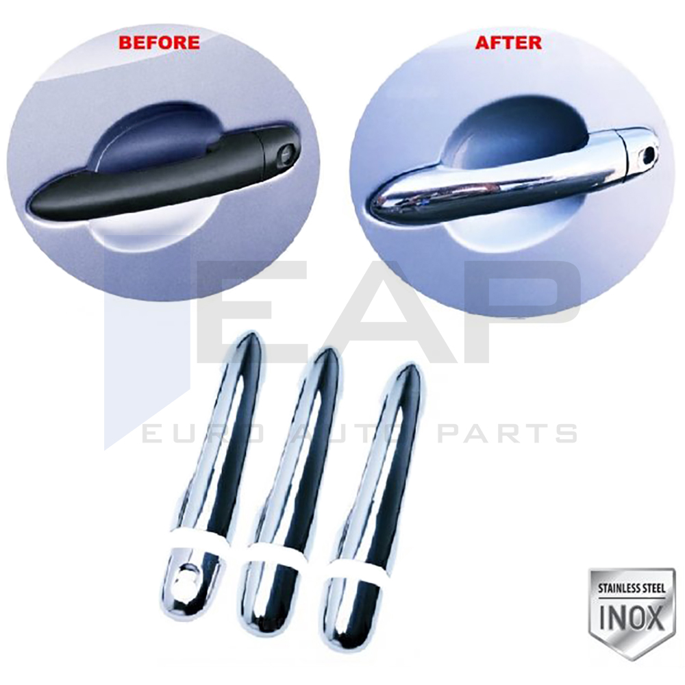 Door Handle Cover - 3 Doors - Stainless Steel