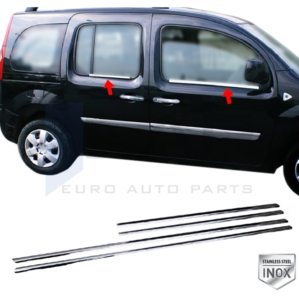 Window Frame Garnish - 4 Pcs - Stainless Steel
