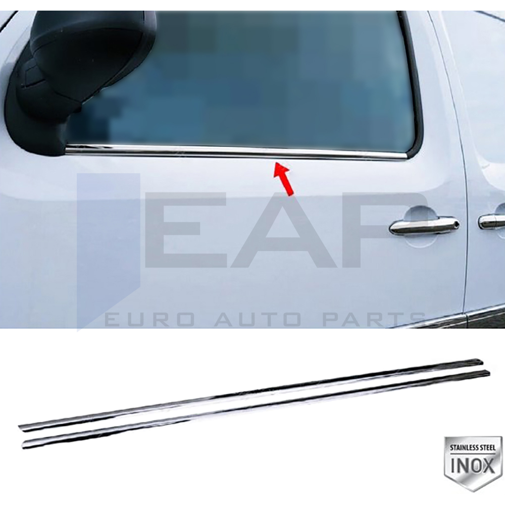 Window Frame Garnish - 2 Pcs - Stainless Steel