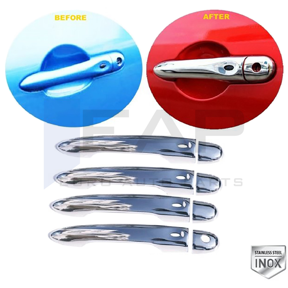 Door Handle Cover (1 Hole-4 Sensor) - 4 Doors - Stainless Steel