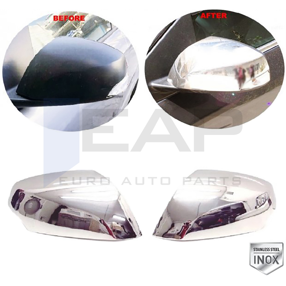 Mirror Cover 2 Pcs - Stainless Steel