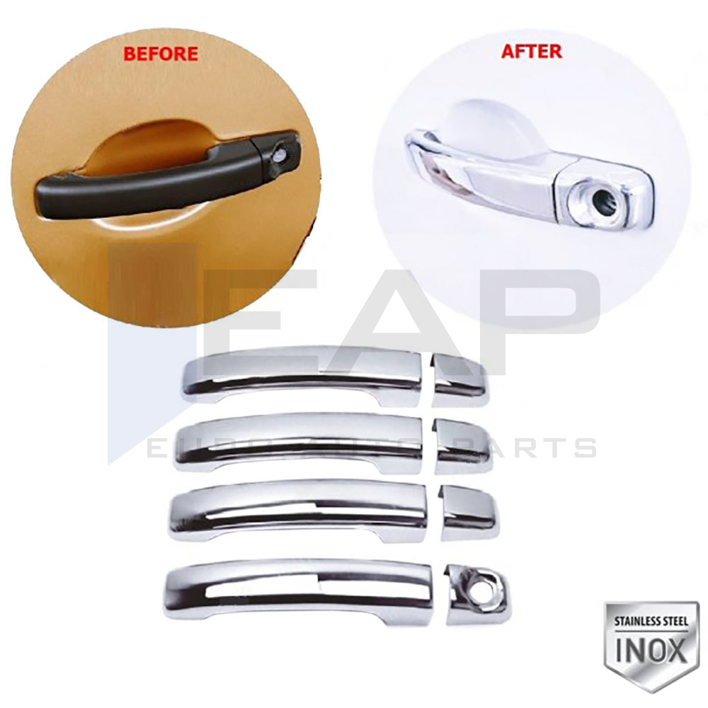 Door Handle Cover - 4 Doors - Stainless Steel