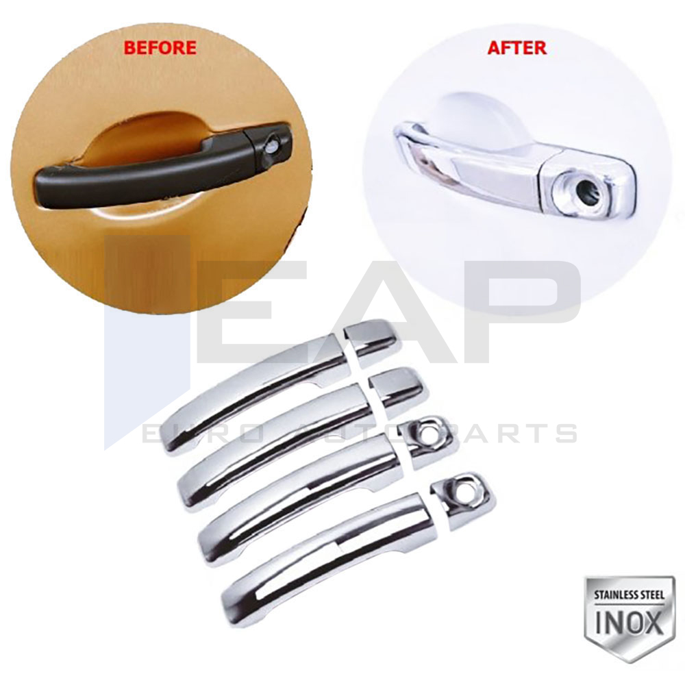 Door Handle Cover (Double Hole) - 4 Doors - Stainless Steel