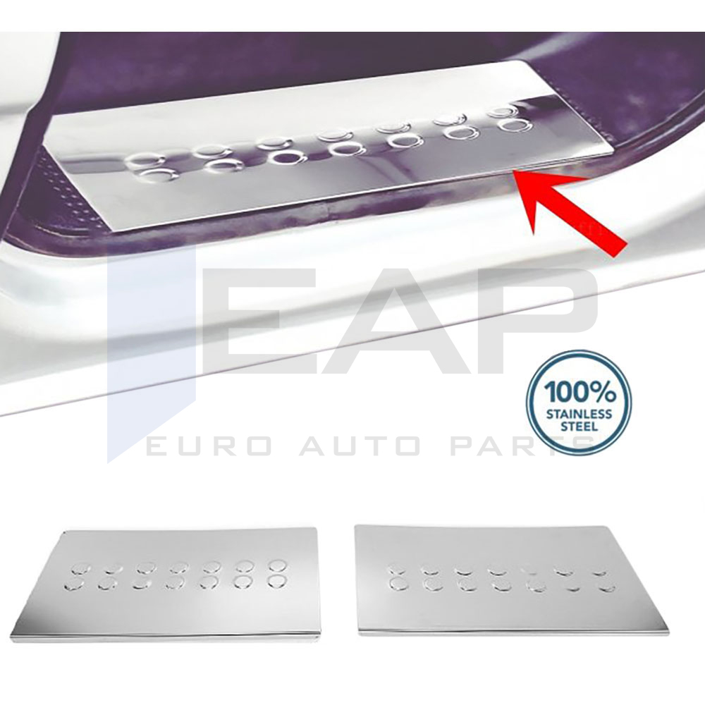 Interior Door Threshold Cover - 2 Doors - Stainless Steel