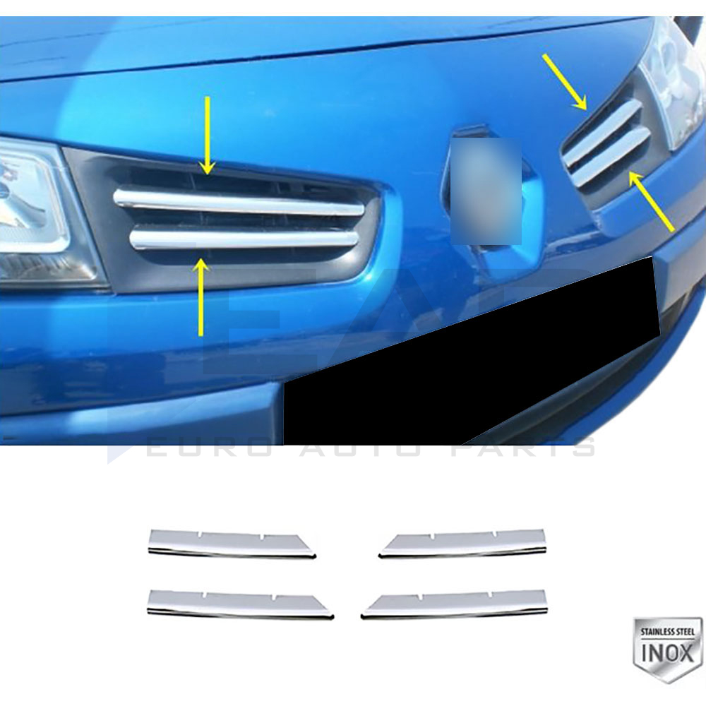 Front Grille - 4 Pcs - Stainless Steel
