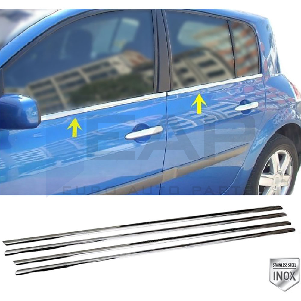 Window Frame Garnish Hb - 4 Pcs - Stainless Steel