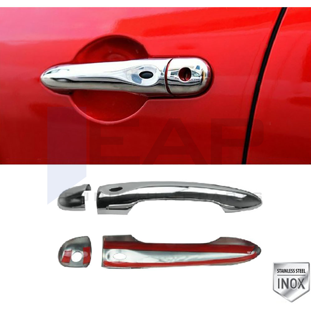 Door Handle Cover (1 Hole-2 Sensor) - 2 Doors - Stainless Steel