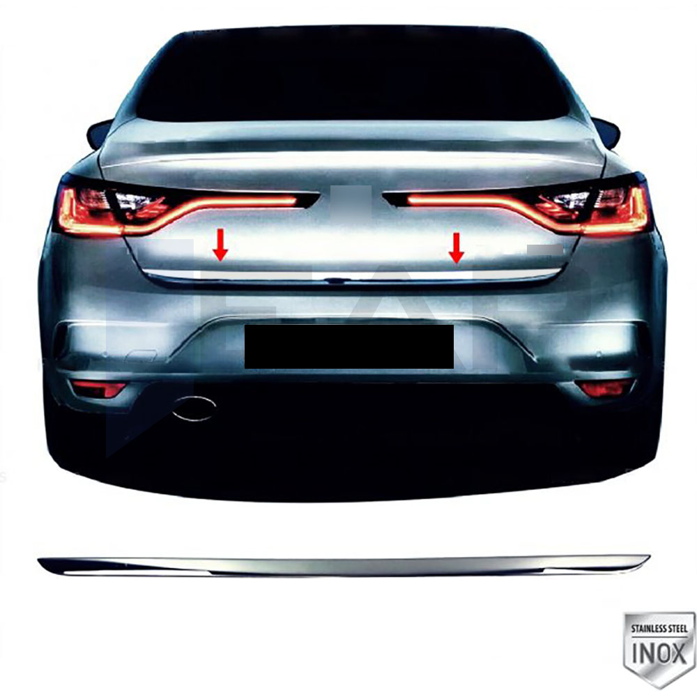 Trunk Lid Trim Sedan - Stainless Steel