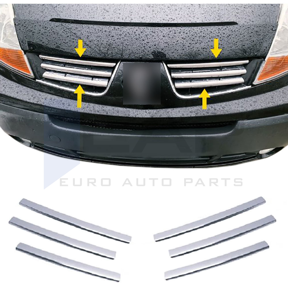Front Grille - 6 Pcs - Stainless Steel