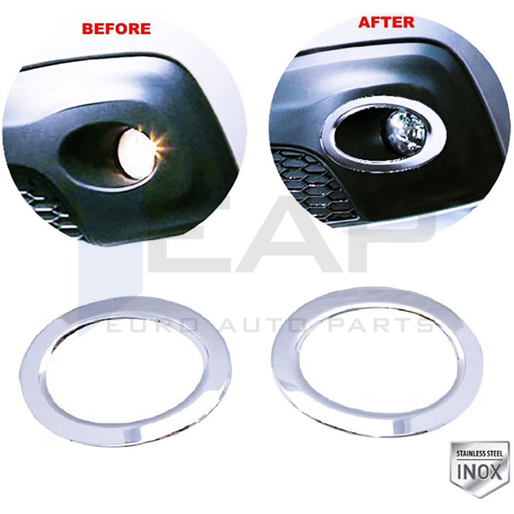 Fog Light Frame - 2 pcs - Stainless Steel 