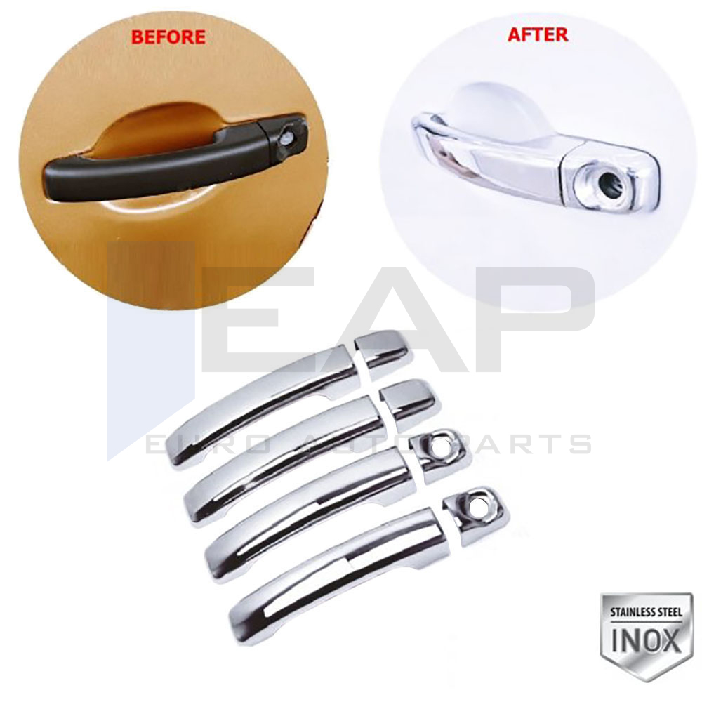 Door Handle Cover (Double Hole) - 4 Doors - Stainless Steel