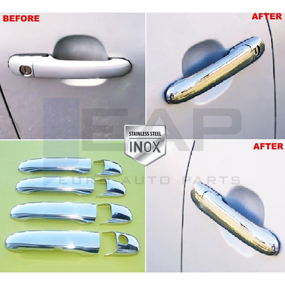 Door Handle Cover (Double Hole) - 4 Doors - Stainless Steel