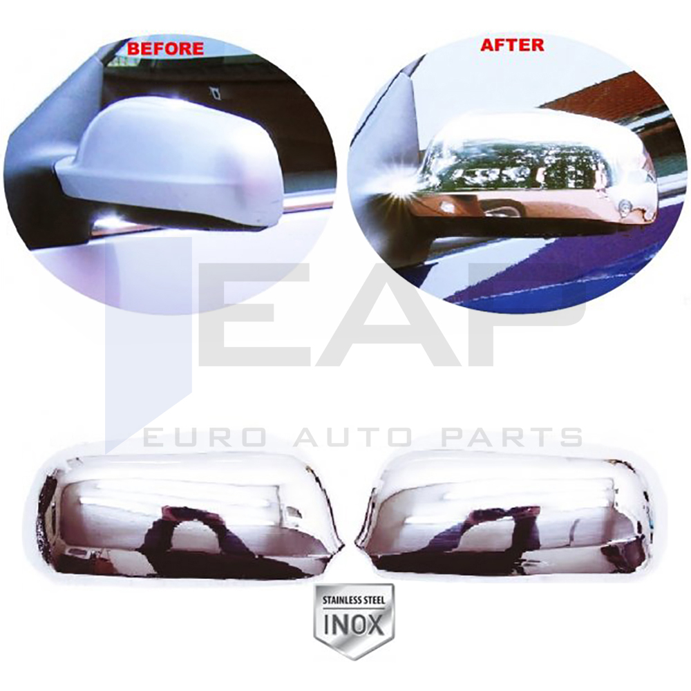 Mirror Cover 2 Pcs - Stainless Steel