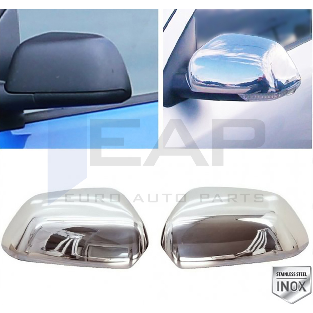 Mirror Cover 2 Pcs - Stainless Steel