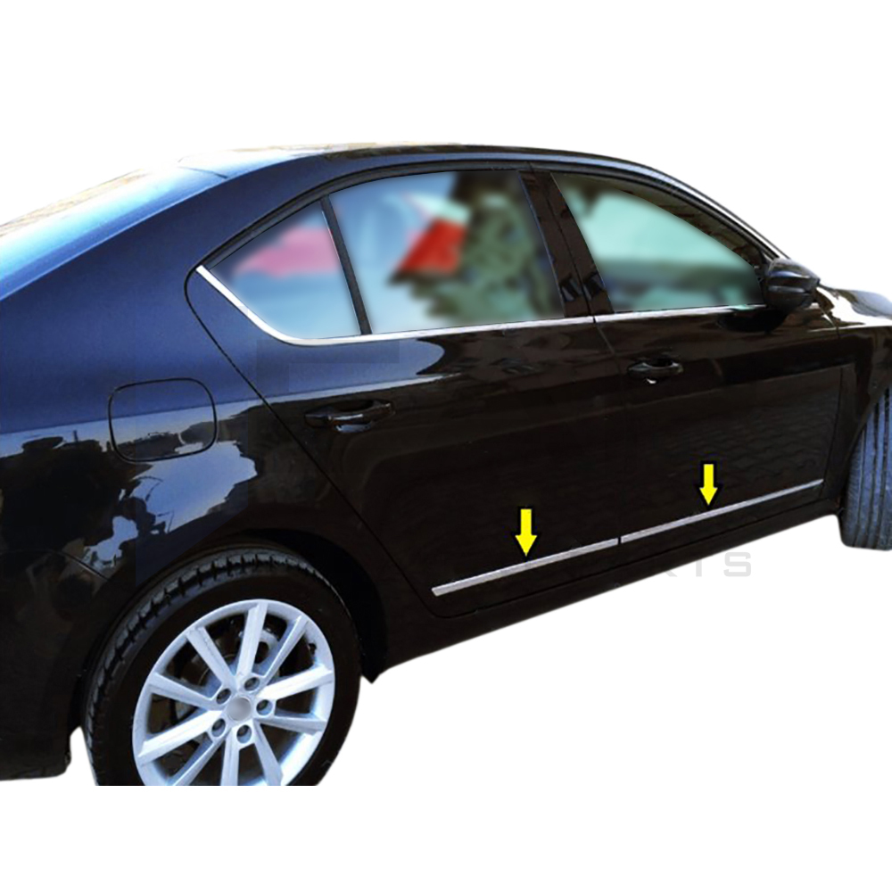Side Door Trim - 4 Pcs - Stainless Steel