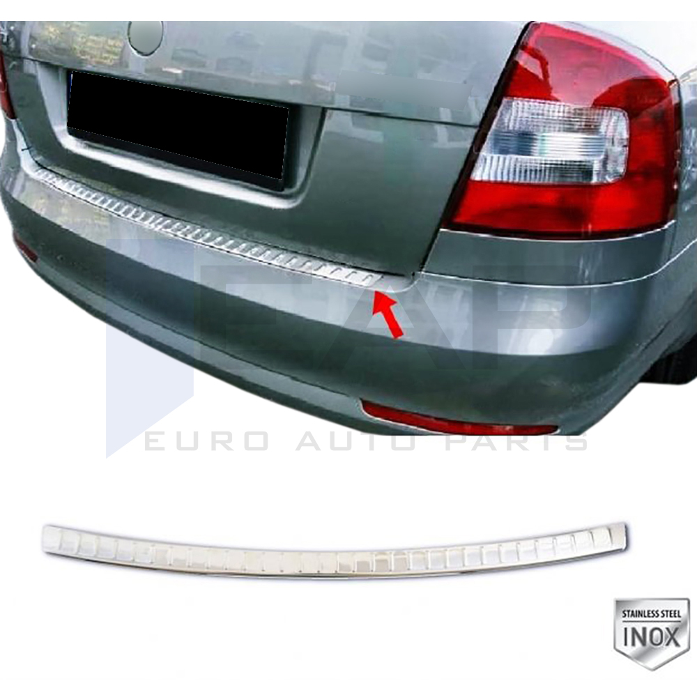 Rear Bumper Protector - Sedan - Stainless Steel