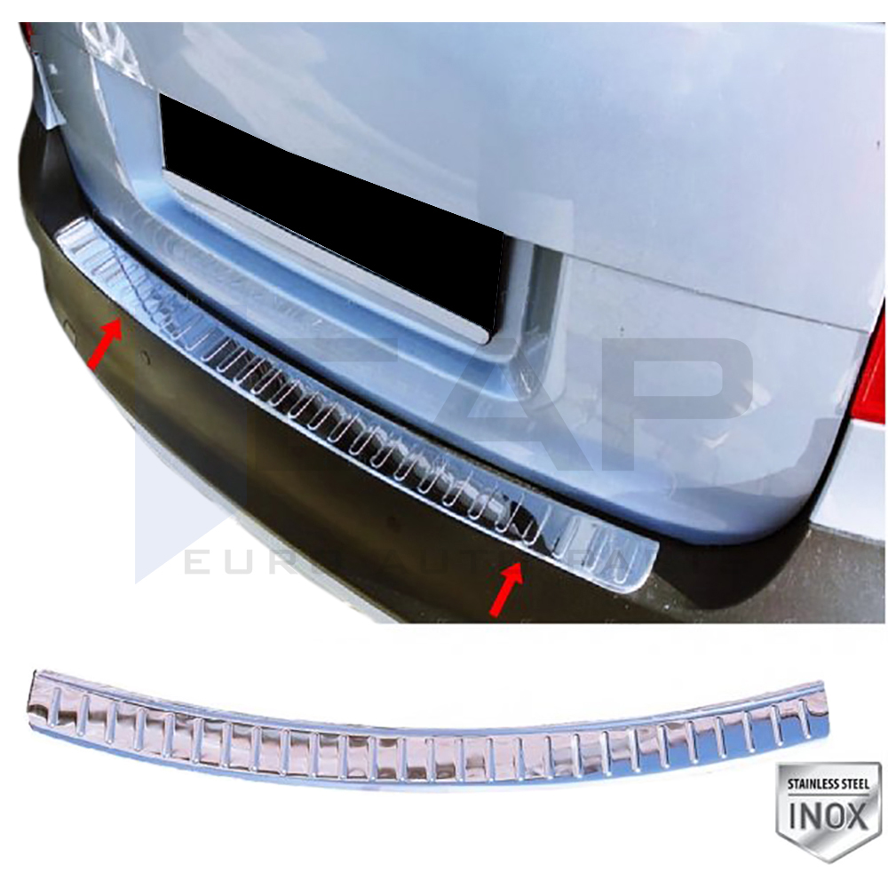 Rear Bumper Protector - Stainless Steel