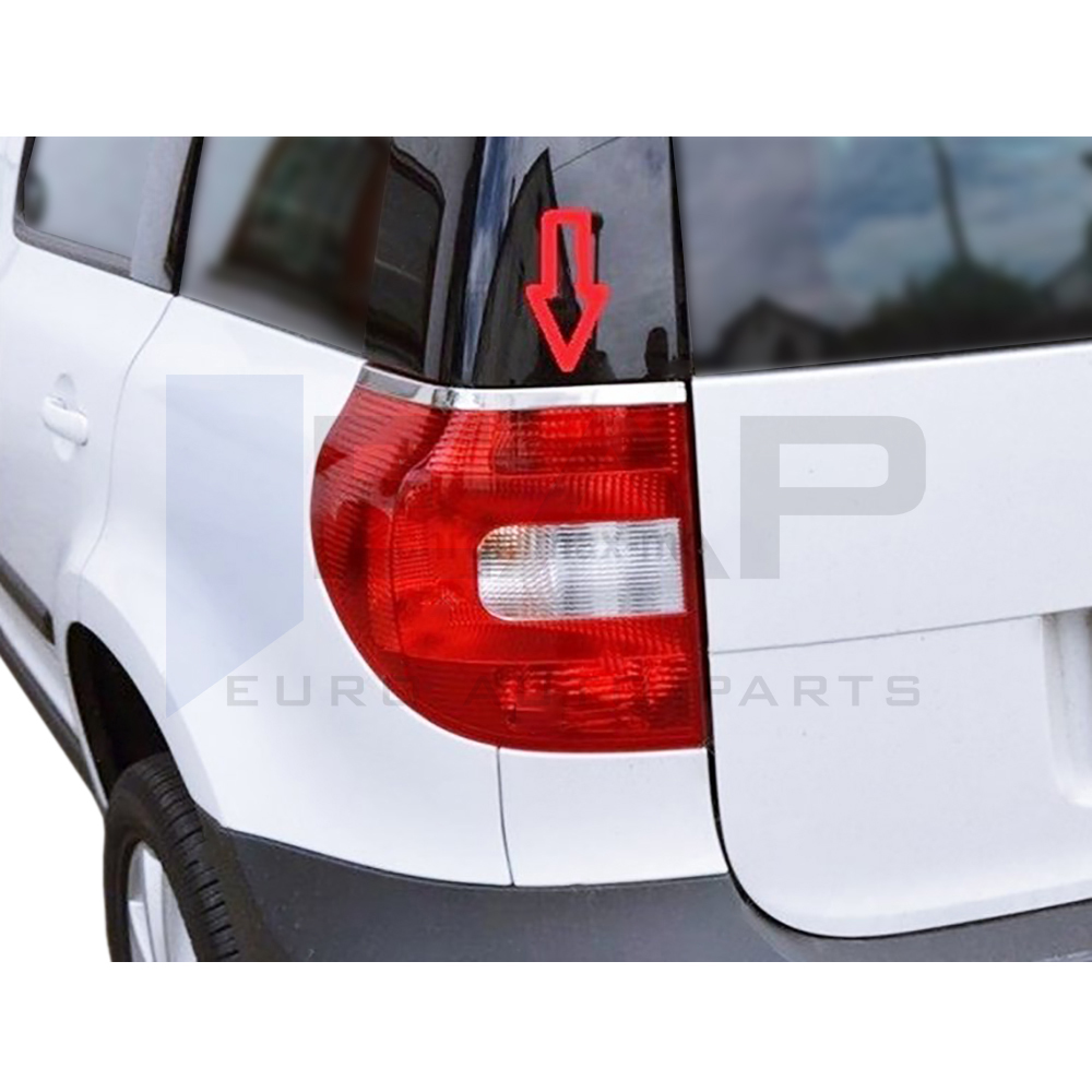Tail Light Eyebrow - Stainless Steel