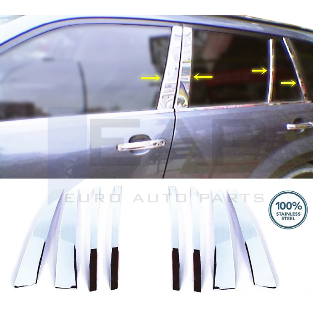 Door Post Set - 8 Pcs - Stainless Steel