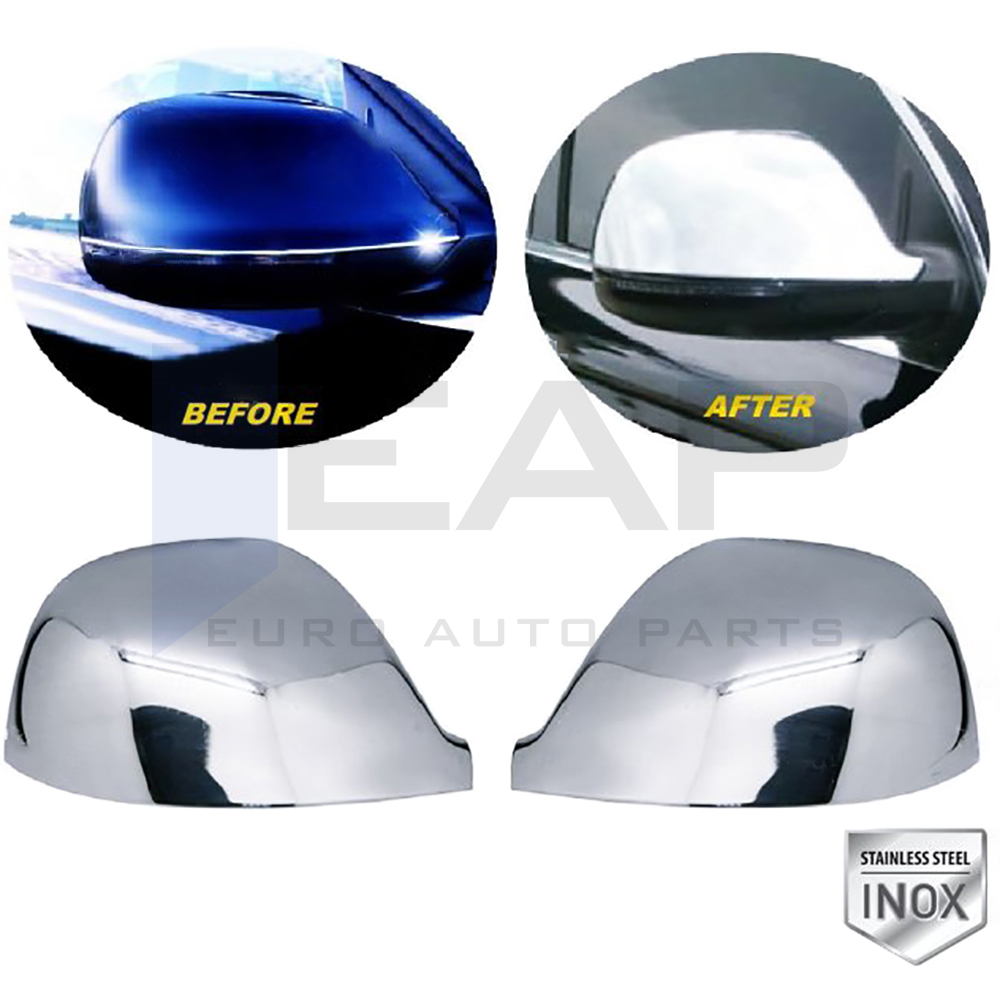 Mirror Cover 2 Pcs. Stainless Steel
