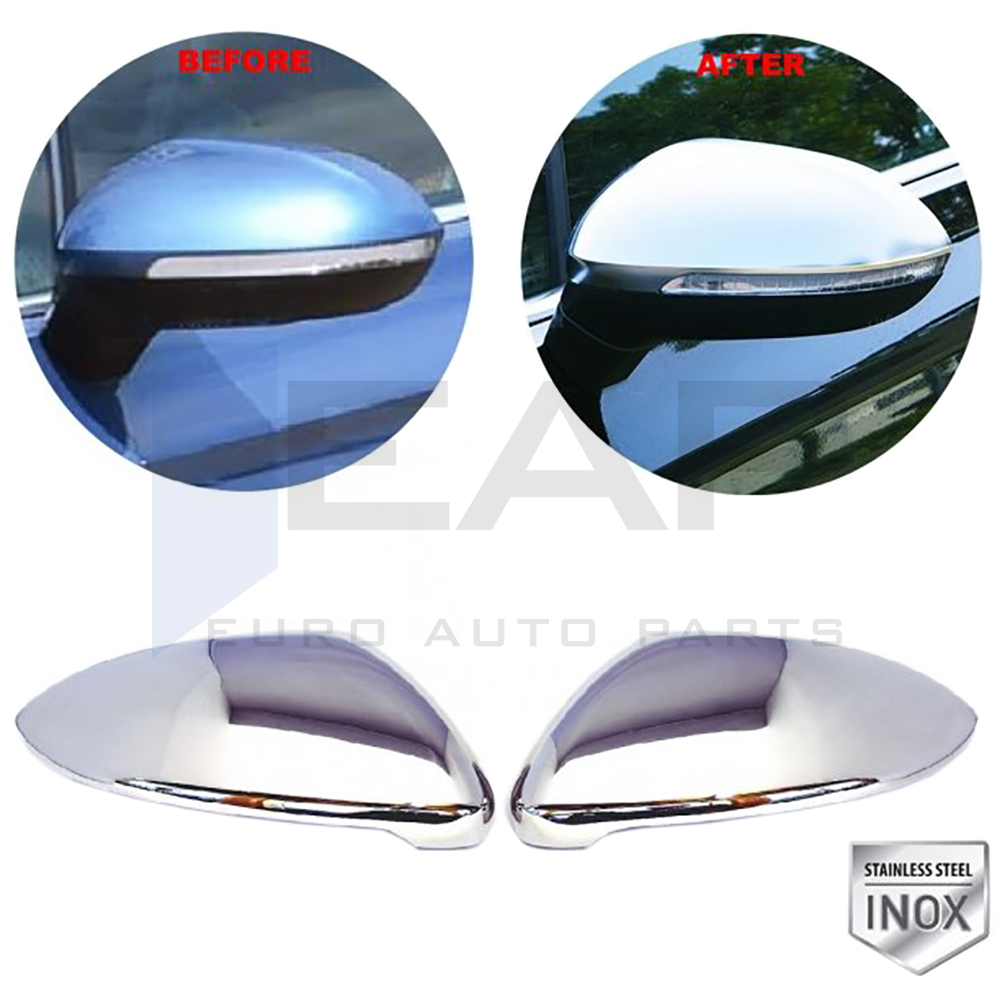 Mirror Cover 2 Pcs. Stainless Steel