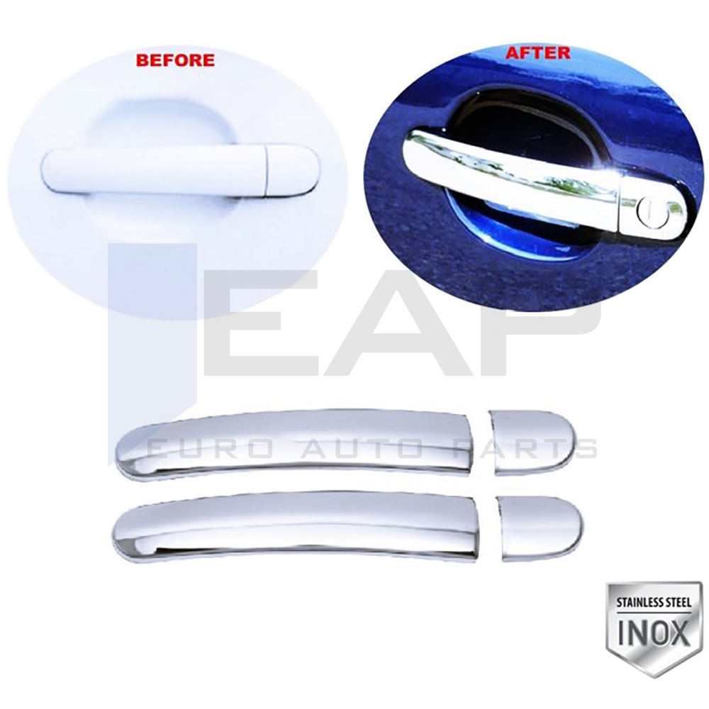Door Handle Cover (Imperforate) - 2 Doors - Stainless Steel