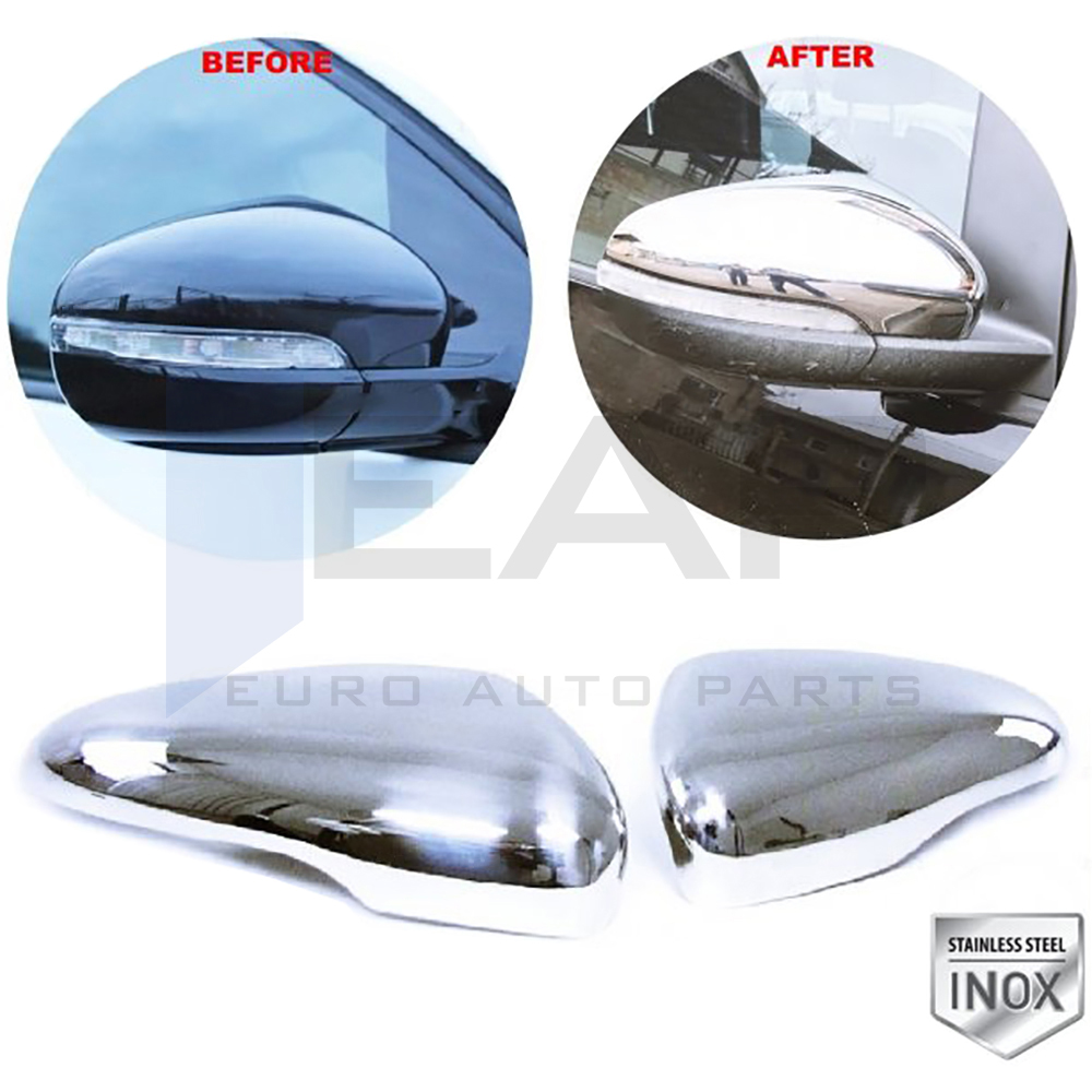 Mirror Cover 2 Pcs. Stainless Steel