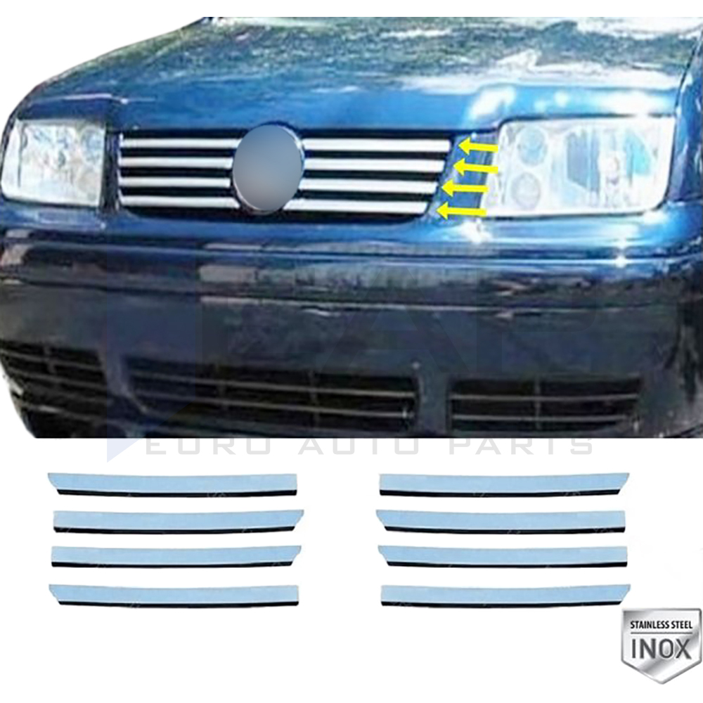 Front Grille - 8 Pcs - Stainless Steel